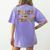 Trick Or Teach Funny School Teacher Halloween Costume Women's Comfort Colors T-Shirt Back Print Violet