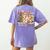 Trick Or Teach Groovy Teacher Halloween Floral Ghost Women's Comfort Colors T-Shirt Back Print Violet Trick Or Teach Groovy Teacher Halloween Floral Ghost Women's Comfort Colors T-Shirt Back Print Violet