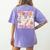 Trick Or Teach Retro Halloween Teacher Look Women's Comfort Colors T-Shirt Back Print Violet Trick Or Teach Retro Halloween Teacher Look Women's Comfort Colors T-Shirt Back Print Violet