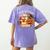 Trick Or Teach Retro Halloween Teacher Women Men Costume Women's Comfort Colors T-Shirt Back Print Violet Trick Or Teach Retro Halloween Teacher Women Men Costume Women's Comfort Colors T-Shirt Back Print Violet
