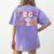 Trick Or Teach Teacher Halloween Costume Men Women Women's Comfort Colors T-Shirt Back Print Violet
