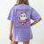 Trick Or Treat Point Your Feet Halloween Ghost Dance Teacher Women's Comfort Colors T-Shirt Back Print Violet