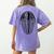 Trilobite Fossil Geology Teacher Student Geologist Women's Comfort Colors T-Shirt Back Print Violet