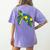 Turtle Puzzle Pieces For Autism Awareness Kids Women Teacher Women's Comfort Colors T-Shirt Back Print Violet Turtle Puzzle Pieces For Autism Awareness Kids Women Teacher Women's Comfort Colors T-Shirt Back Print Violet