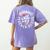 Twin Day For Spirit Week Teacher Bestie Matching Women's Comfort Colors T-Shirt Back Print Violet Twin Day For Spirit Week Teacher Bestie Matching Women's Comfort Colors T-Shirt Back Print Violet