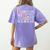 Twinning With My Teacher Bestie Teaching Partner Women's Comfort Colors T-Shirt Back Print Violet Twinning With My Teacher Bestie Teaching Partner Women's Comfort Colors T-Shirt Back Print Violet