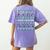 Ugly Sweater Boston Terrier Dog Christmas Dog Lover Xmas Men Women Kids Women's Comfort Colors T-Shirt Back Print Violet