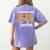 Unapologetic Dope Teacher African American Melanin Women's Comfort Colors T-Shirt Back Print Violet