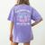 Never Underestimate Teachers Who Runs For Fun Running Teache Women's Comfort Colors T-Shirt Back Print Violet