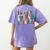 Verry Merry Speech Language Pathologist Teacher Christmas Women's Comfort Colors T-Shirt Back Print Violet Verry Merry Speech Language Pathologist Teacher Christmas Women's Comfort Colors T-Shirt Back Print Violet