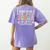 I Want To Be A Schwa It's Never Stressed Reading Teacher Women's Comfort Colors T-Shirt Back Print Violet