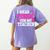 I Wear Pink For My Teacher Breast Cancer Awareness Women's Comfort Colors T-Shirt Back Print Violet I Wear Pink For My Teacher Breast Cancer Awareness Women's Comfort Colors T-Shirt Back Print Violet