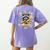 Weird Teachers Build Character Raccoon Colourful Floral Women's Comfort Colors T-Shirt Back Print Violet Weird Teachers Build Character Raccoon Colourful Floral Women's Comfort Colors T-Shirt Back Print Violet