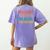 Welcome Back I'm Glad You'Re Here Retro Teacher Greeting Women's Comfort Colors T-Shirt Back Print Violet Welcome Back I'm Glad You'Re Here Retro Teacher Greeting Women's Comfort Colors T-Shirt Back Print Violet