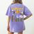 Welcome To The Hive Bee Teacher Back To School Women's Comfort Colors T-Shirt Back Print Violet Welcome To The Hive Bee Teacher Back To School Women's Comfort Colors T-Shirt Back Print Violet