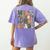 Wild About 2nd Grade Teacher Student First Day Of School Women's Comfort Colors T-Shirt Back Print Violet