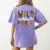 Wild About Pre-K Teacher Student First Day Of Kindergarten Women's Comfort Colors T-Shirt Back Print Violet