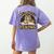 Wild About Reading Tiger For Teachers & Students Women's Comfort Colors T-Shirt Back Print Violet Wild About Reading Tiger For Teachers & Students Women's Comfort Colors T-Shirt Back Print Violet