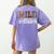 Wild About My Students Shirt Animals Teacher Women's Comfort Colors T-Shirt Back Print Violet