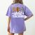 Wild About Teaching Teacher Teaching Back To School Women's Comfort Colors T-Shirt Back Print Violet