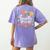 Wildflower 4th Fourth Grade Floral Back To School Teacher Women's Comfort Colors T-Shirt Back Print Violet