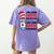 I Will Drink Coffee Here Or There Funny Teacher Teaching Men Women Girls Kids Women's Comfort Colors T-Shirt Back Print Violet