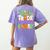 Will Trade Students For Candy Teacher Cute Halloween Costume Women's Comfort Colors T-Shirt Back Print Violet