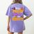 Will Trade Students For Donuts Halloween Teacher Women's Comfort Colors T-Shirt Back Print Violet