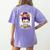 Witchy Teacher Halloween Messy Bun Teacher Bleached Women's Comfort Colors T-Shirt Back Print Violet Witchy Teacher Halloween Messy Bun Teacher Bleached Women's Comfort Colors T-Shirt Back Print Violet