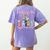 Women PE Teacher Back To School Physical Education Teacher Women's Comfort Colors T-Shirt Back Print Violet