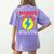 Wonder Teacher Costume Shirt Teacher Halloween Costume Men Women Women's Comfort Colors T-Shirt Back Print Violet
