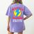 Wonder Teacher Costume Shirt Teacher Halloween Costume Tee Women's Comfort Colors T-Shirt Back Print Violet