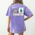 I Am Working For Christmas Break Special Education Teacher Women's Comfort Colors T-Shirt Back Print Violet