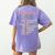 World History Classroom Social Studies History Teacher Women's Comfort Colors T-Shirt Back Print Violet