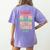 Worlds Best Boston Terrier Aunt Women's Comfort Colors T-Shirt Back Print Violet