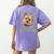 Yorkshire Terrier Yorkie Dog Professional Human Trainer Women's Comfort Colors T-Shirt Back Print Violet