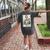 The Boston Terrier Mom Skeleton Spooky Season Halloween Women's Comfort Colors T-Shirt Back Print Pepper