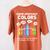 Art Teacher COMPLIMENTARY Colors Always Have Things To Say Women's Comfort Colors T-Shirt Back Print Yam