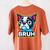 Boston Terrier Bruh Dog Lover Women's Comfort Colors T-Shirt Back Print Yam