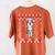 Boston Terrier Dog Santa Hat Men Kids Ugly Christmas Light Women's Comfort Colors T-Shirt Back Print Yam