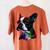 Boston Terrier Lovers Colorful Pop Art Boston Terrier Women's Comfort Colors T-Shirt Back Print Yam