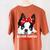 Boston Terrier Mum Dog Woman Idea Women's Comfort Colors T-Shirt Back Print Yam