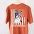 Boston Terrier Papa Cool Dog Lover USA American Flag Men Women Women's Comfort Colors T-Shirt Back Print Yam