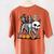 Boston Terrier Skeleton Mummy Witch Halloween Women's Comfort Colors T-Shirt Back Print Yam