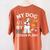 My Dog Ate My Lesson Plan Teacher Back To School Women's Comfort Colors T-Shirt Back Print Yam