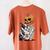 Halloween Skeleton Boston Terrier Women's Comfort Colors T-Shirt Back Print Yam