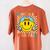 Happy To See Your Face Hippie Smile Back To School Teachers Women's Comfort Colors T-Shirt Back Print Yam