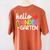 Hello Kindergarten Team Kinder Back To School Teacher Kids Women's Comfort Colors T-Shirt Back Print Yam Hello Kindergarten Team Kinder Back To School Teacher Kids Women's Comfort Colors T-Shirt Back Print Yam