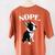 Love NOPE Boston Terrier Dog Lover Women's Comfort Colors T-Shirt Back Print Yam