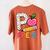 P Is For Pre K Teacher Student Pencil Apple Back To School Women's Comfort Colors T-Shirt Back Print Yam